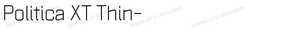 Politica XT Thin字体转换